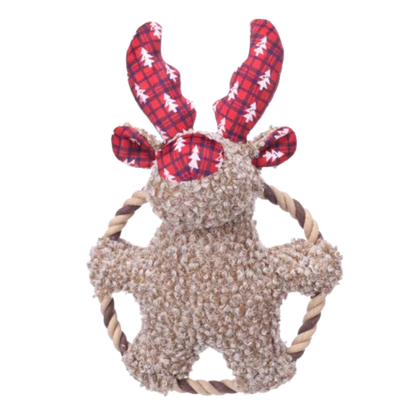 Kerst Speelgoed Krola Rendier & Ring Bruin