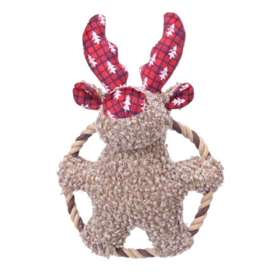 Kerst Speelgoed Krola Rendier & Ring Bruin