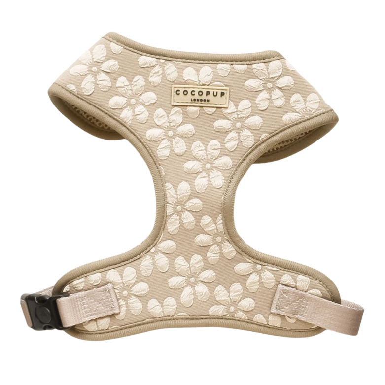 Cocopup harnas verstelbaar MOCHA FLOWER