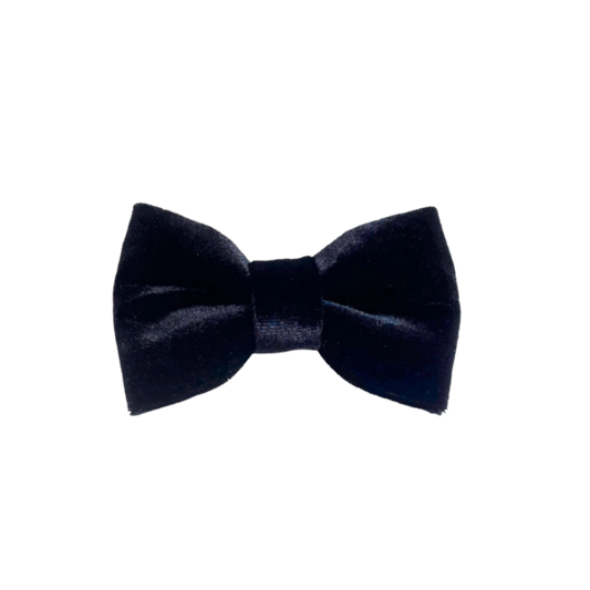 Zwart hondenstrikje Velvet