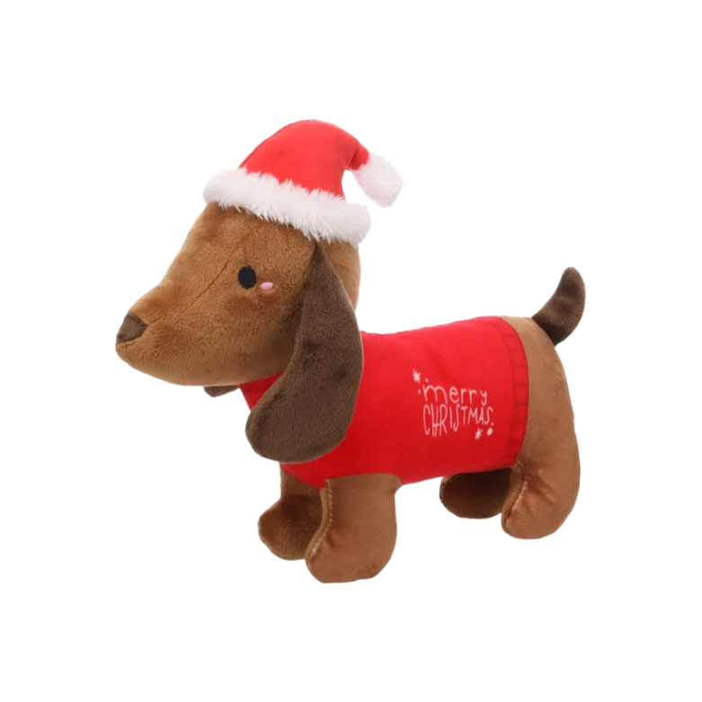 Kerst Speelgoed Tikko Teckel Hond Bruin