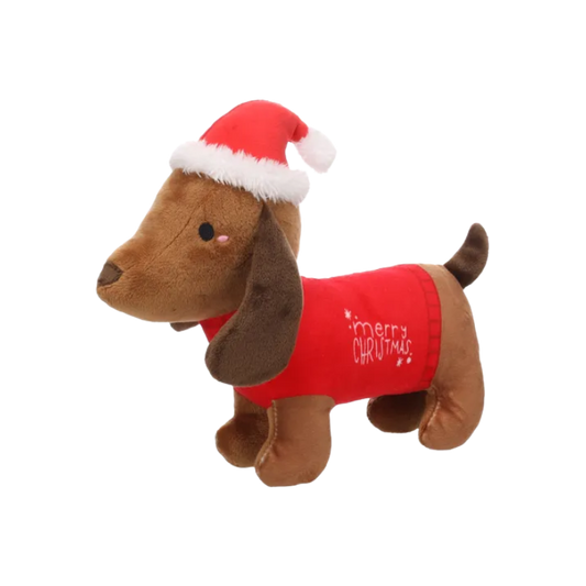 Kerst Speelgoed Tikko Teckel Hond Bruin
