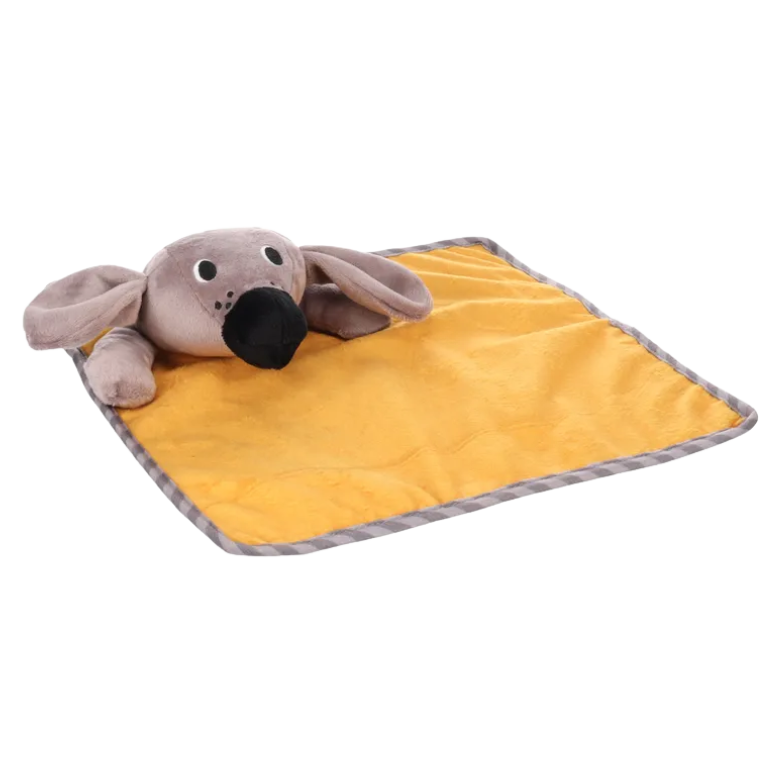 Speelgoed Puppy Livo Knuffeldoek & Hond Oker