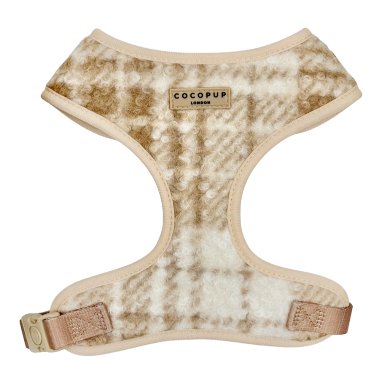 Cocopup adjustable harness HIGHLAND FLEECE