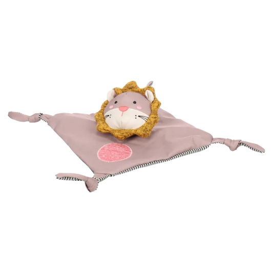Speelgoed Puppy Britty Knuffeldoek & Leeuw Plat Taupe