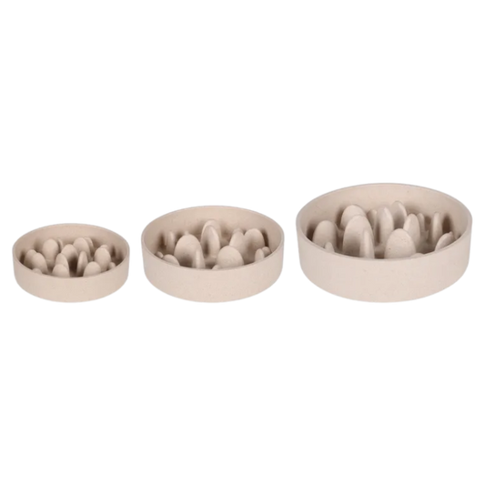 Eetpot Slow feeder Greni Rond Beige