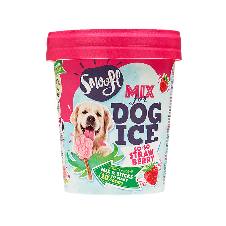 Smoofl Mix Strawberry voor hondenijs