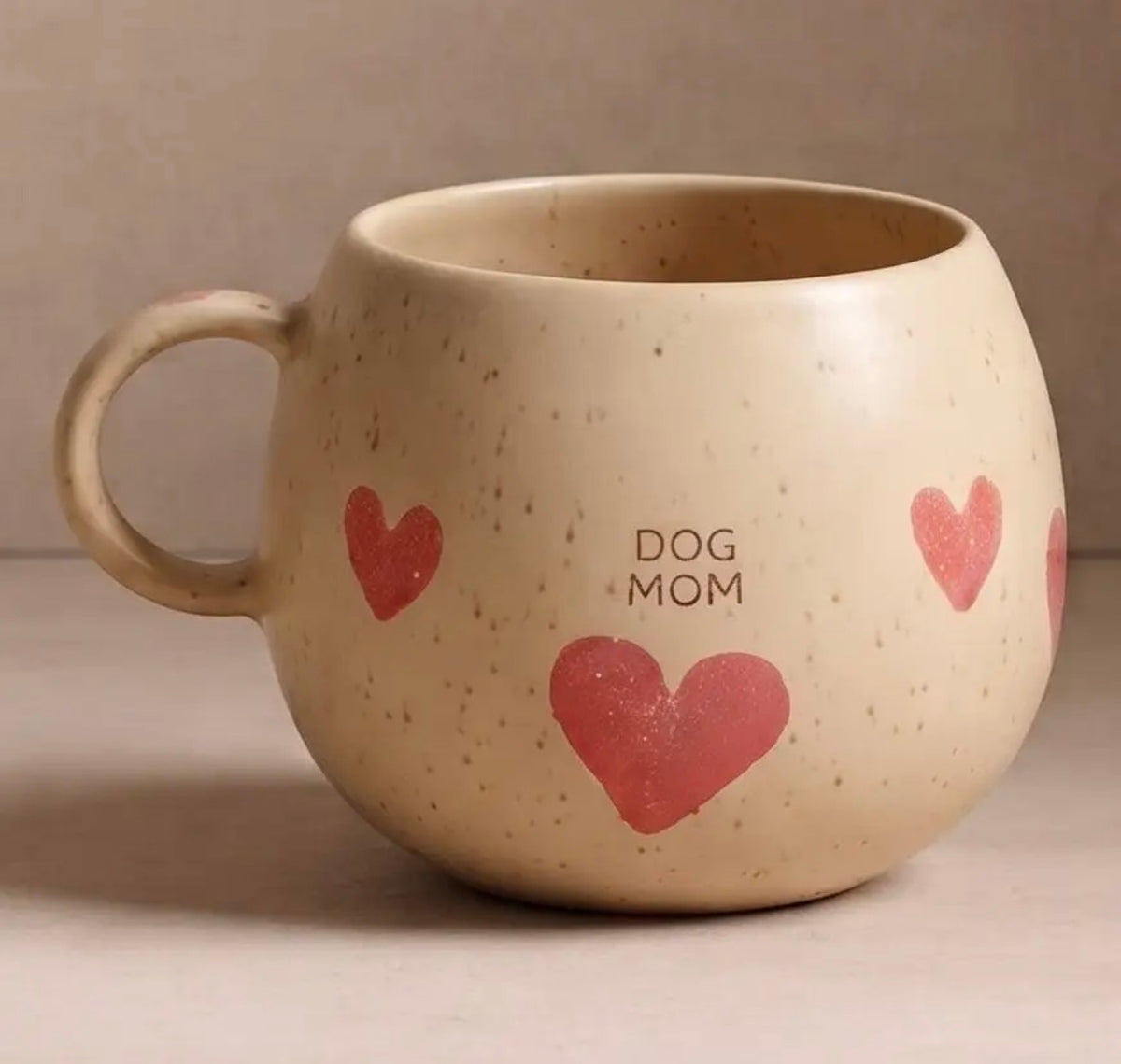 Handgemaakte mok (500ml) - Dog Mom Hearts
