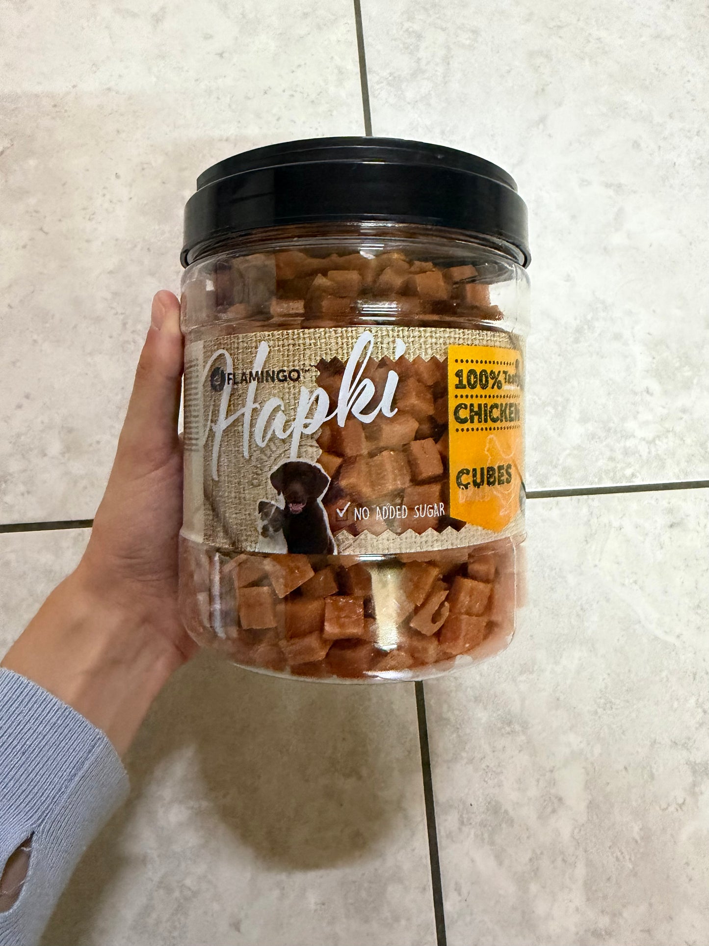 Blokjes met kip (750gr) - Deksel stuk - Nora-Lou