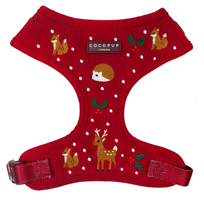 Cocopup harnas verstelbaar HOLLY JOLLY TRAILS