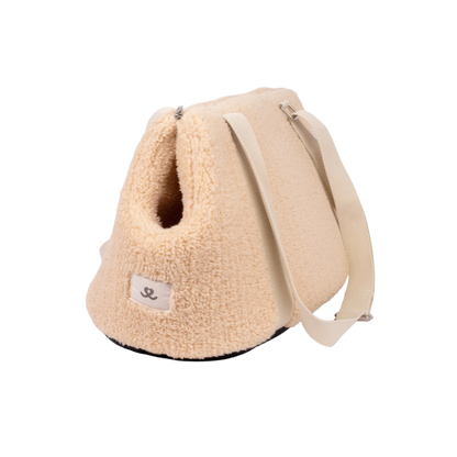 Beige Teddy Draagtas