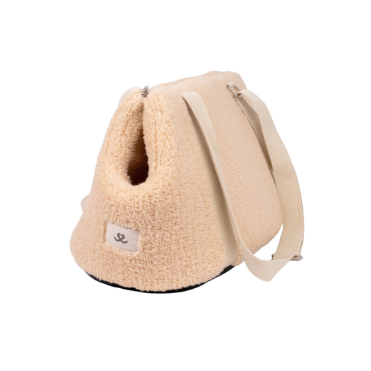 Beige Teddy Draagtas