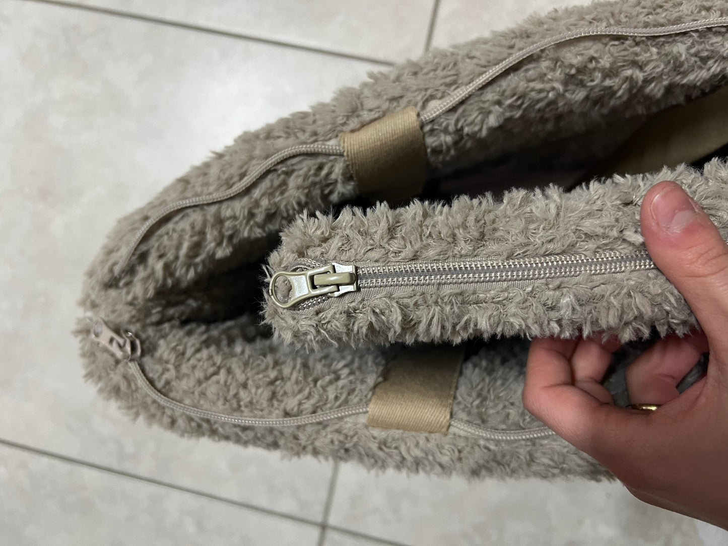 AB Teddy draagtas Beige - S - Nora-Lou