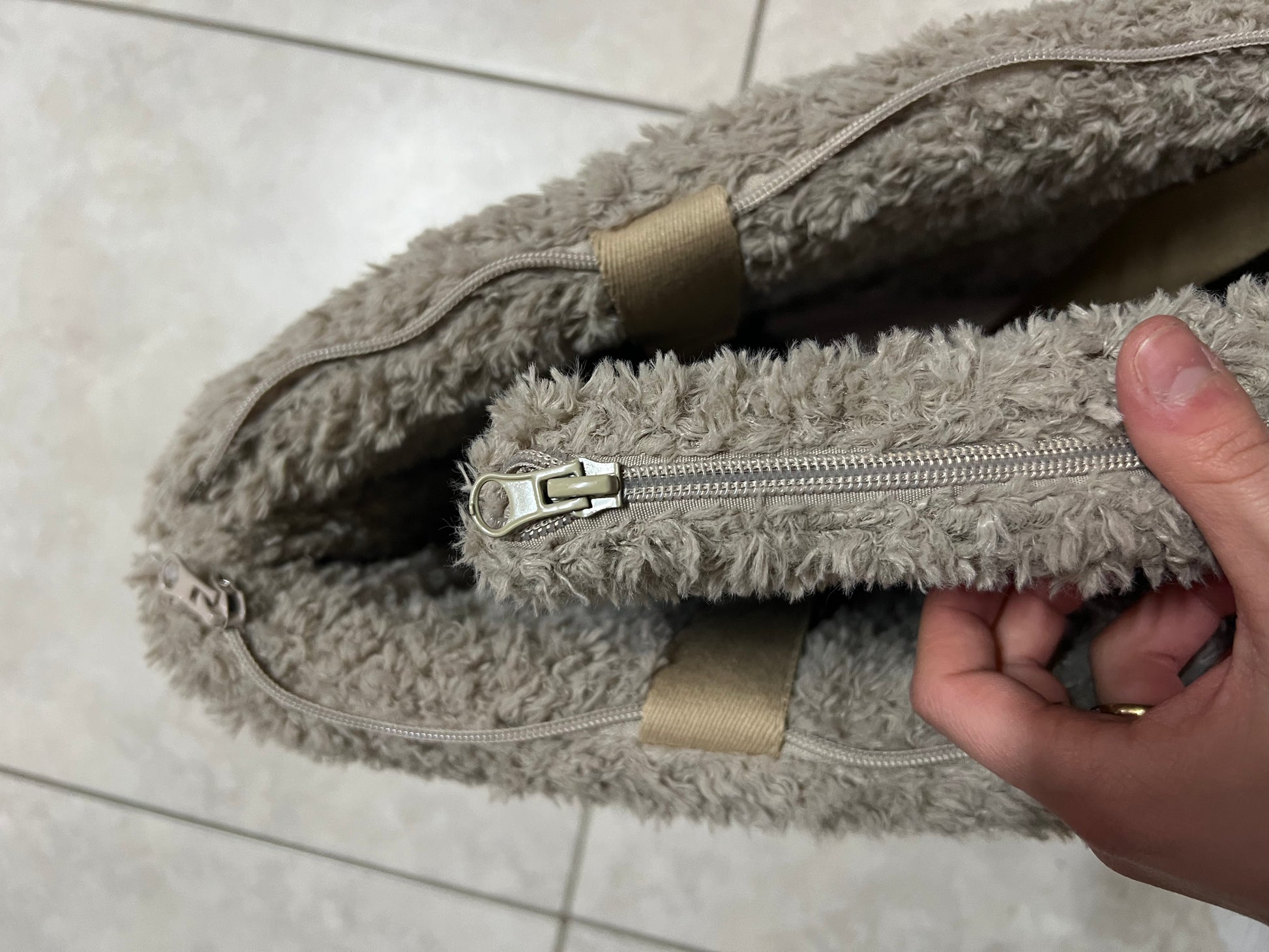 AB Teddy draagtas Beige - S - Nora-Lou