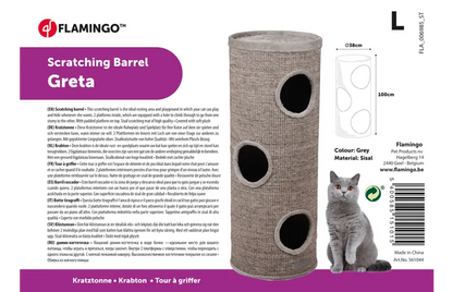 Flamingo Krabton Greta Grijs & Naturel & Lichtbruin - Groot