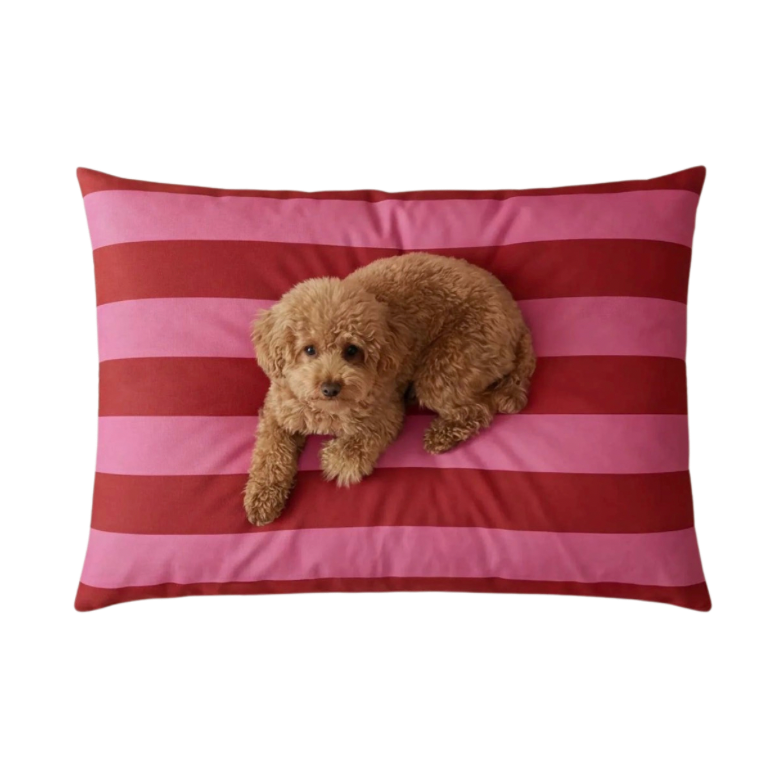Hondenkussen Stripes Bordeaux-roze (75x60cm)