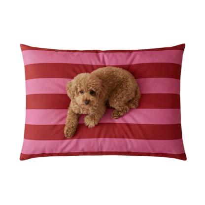 Hondenkussen Stripes Bordeaux-roze (75x60cm)