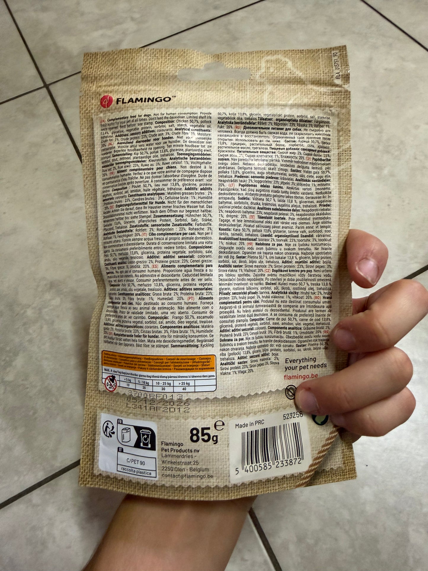 Strips met kip en vis - THT 12/2026 (85gr)
