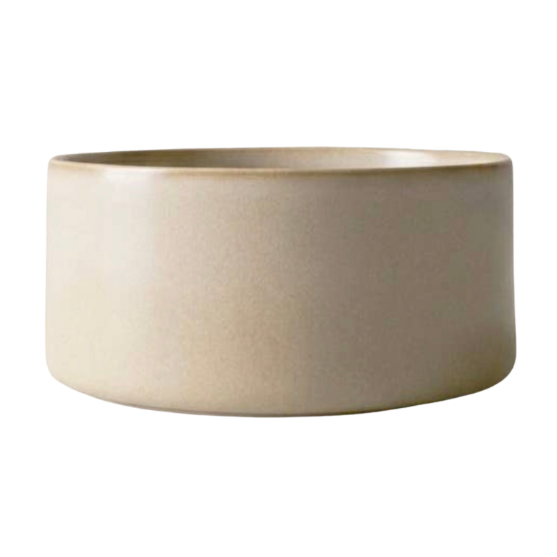 Handgemaakt eet- of drinkbakje - Steengoed Beige