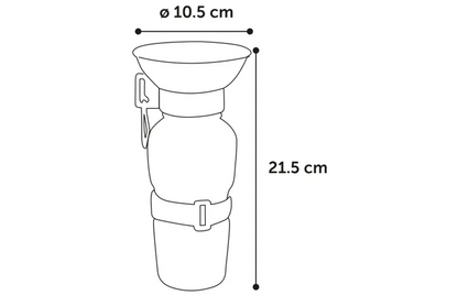 Water distributor Ollie blue &amp; black