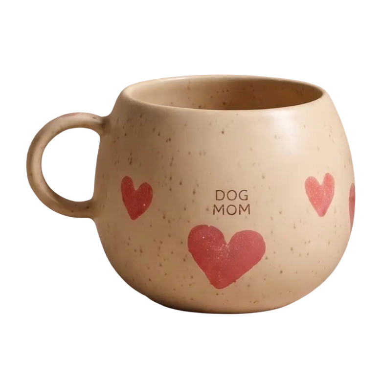 Handgemaakte mok (500ml) - Dog Mom Hearts