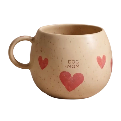 Handgemaakte mok (500ml) - Dog Mom Hearts
