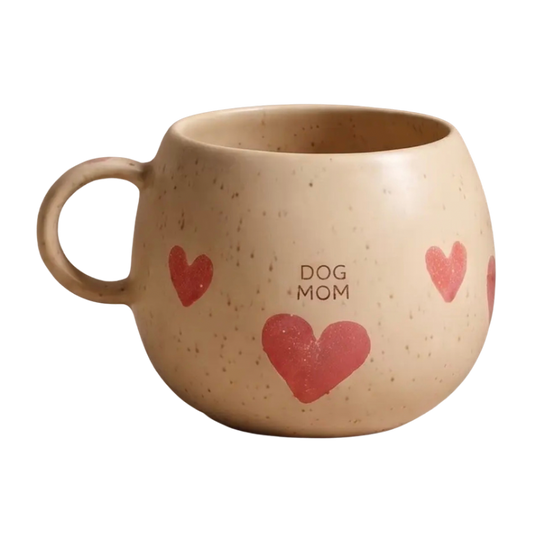 Handgemaakte mok (500ml) - Dog Mom Hearts