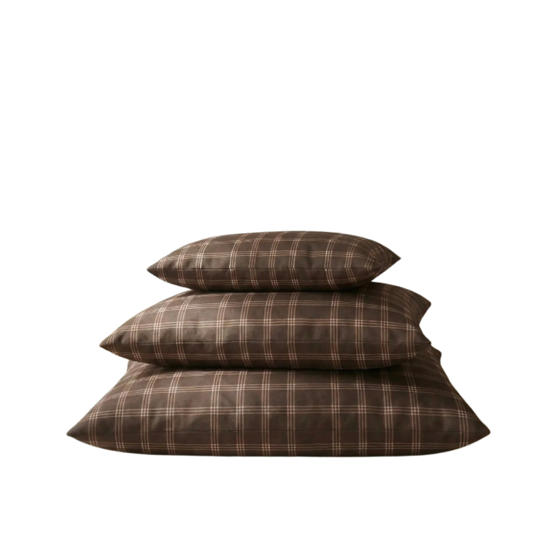 Hondenkussen Checked Brown