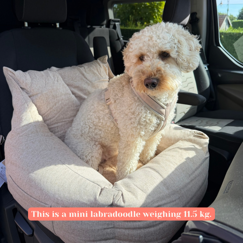 Flamingo Autostoel/automand Megan Beige (middel) - Nora-Lou