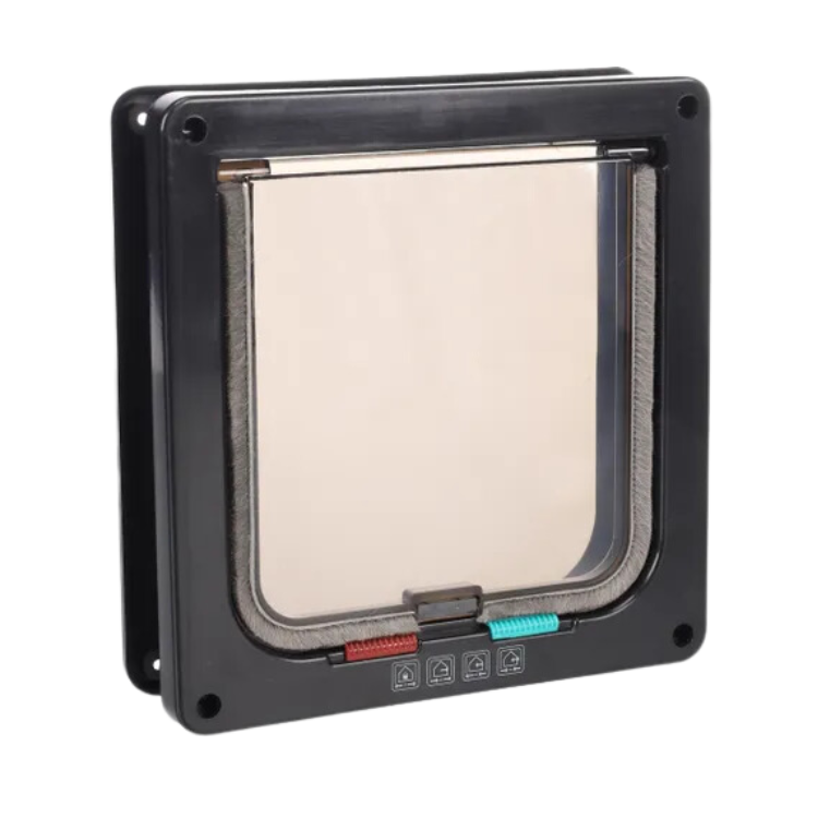 Kattenluik 4-standen Idda (zwart en wit) - Nora-Lou