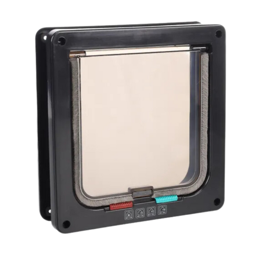 Kattenluik 4-standen Idda (zwart en wit) - Nora-Lou