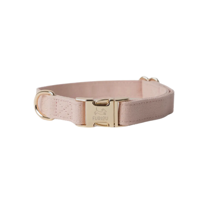 Furlou Canvas halsband - Poederroze