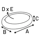 Hypoallergene hondenmand Felpa Ovaal Wit