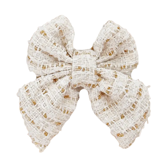 Cocopup strikje WHITE TWEED