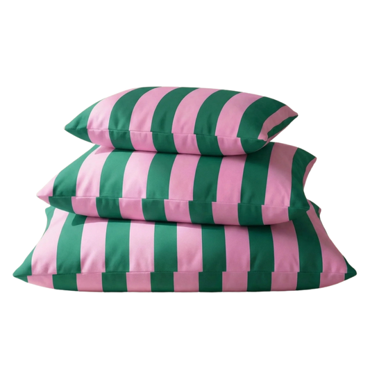 Hondenkussen Stripes Groen-roze