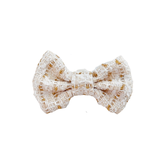 Cocopup strikje WHITE TWEED